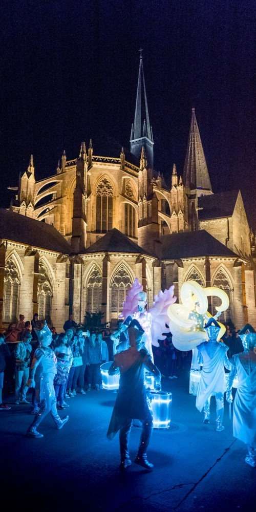 illumination parcours lumière Vendôme, par NoctaBene